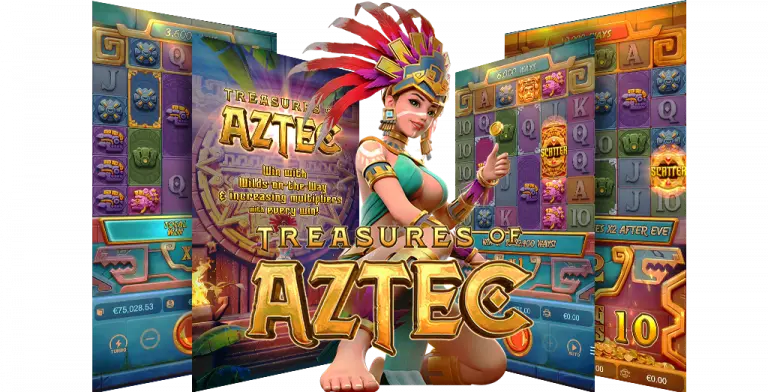 Treasures of Aztec สล็อตสาวถ้ำ 